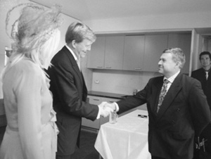 Rupert met the Crown Prince and Princess of The Netherlands in 2008